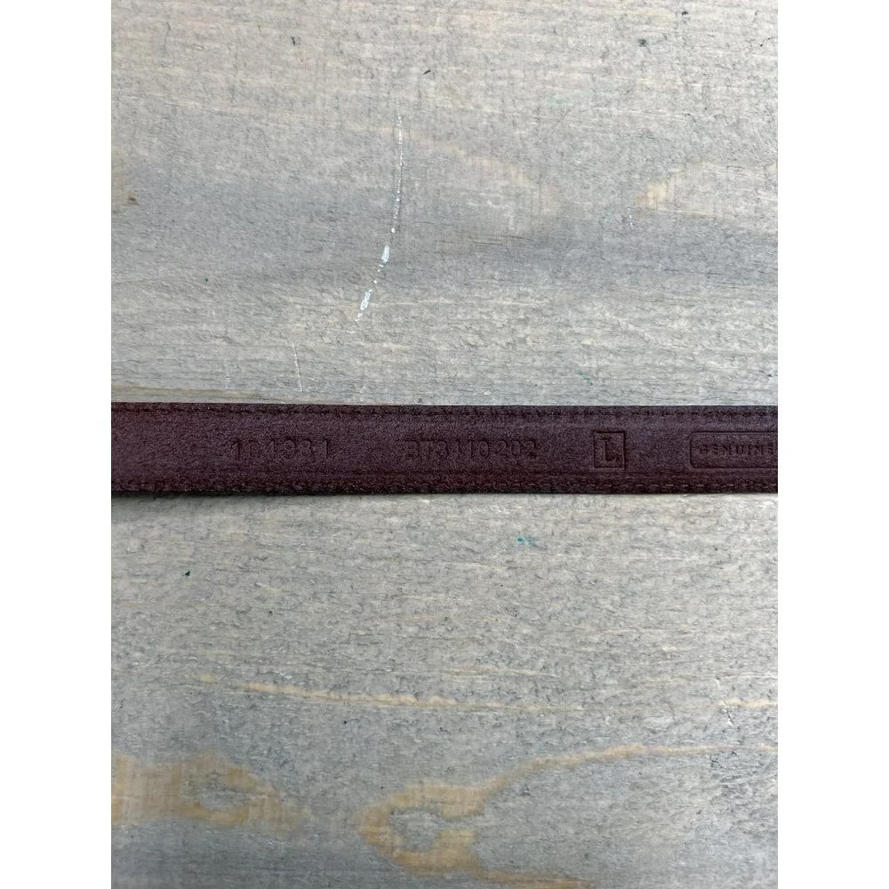Fossil LARGE brown leather snakeskin belt women’s